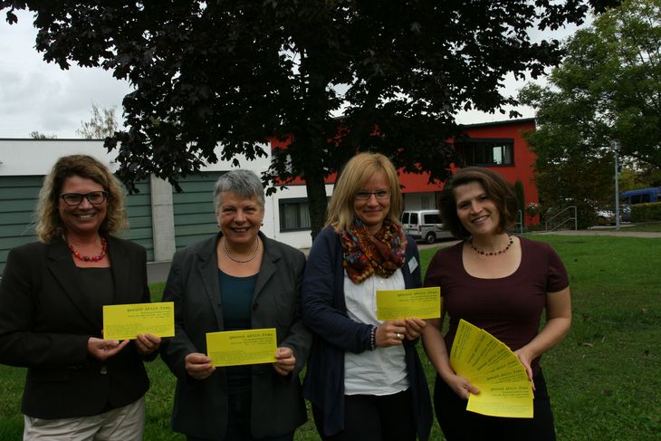 Organisieren gemeinsam die ersten Frauengesundheitstage in Landau/ SÜW: Evi Julier, Rosa Tritschler, Silke Mathes und Barbara Dees (v.l.n.r.)